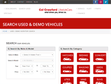 Tablet Screenshot of carsearch.colcrawford.com.au